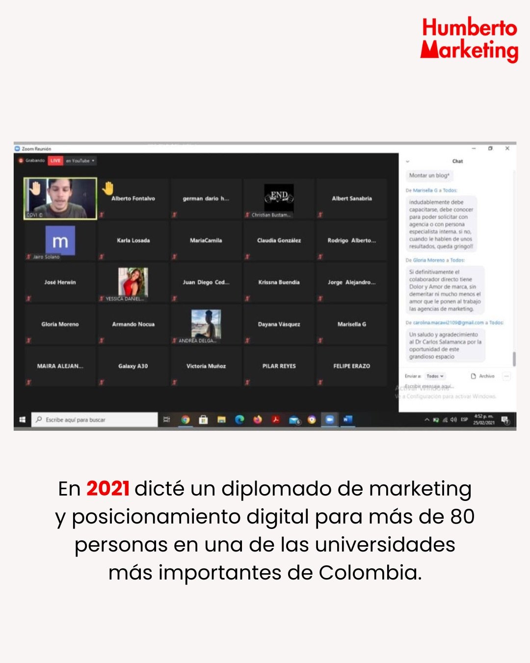 Diplomado Zoom +80 personas 2021